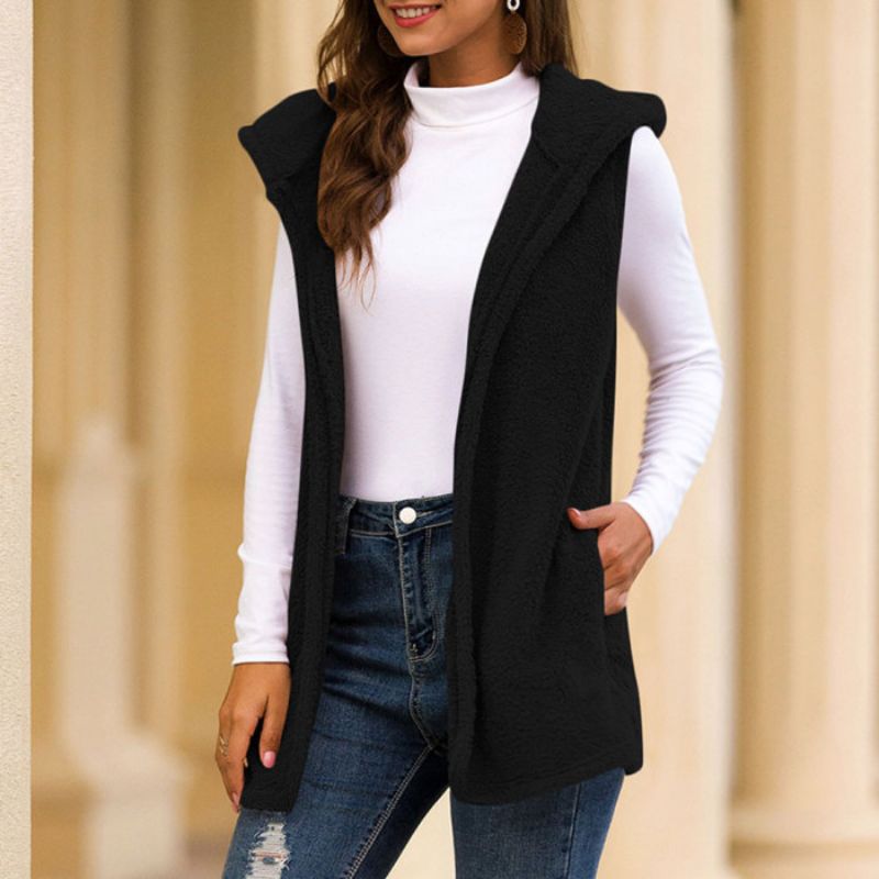 Warm Sleeveless Fleece Jacket | Comfortable & Versatile-Brown-S-State of Style