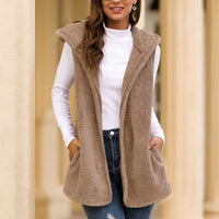 Warm Sleeveless Fleece Jacket | Comfortable & Versatile-Brown-S-State of Style