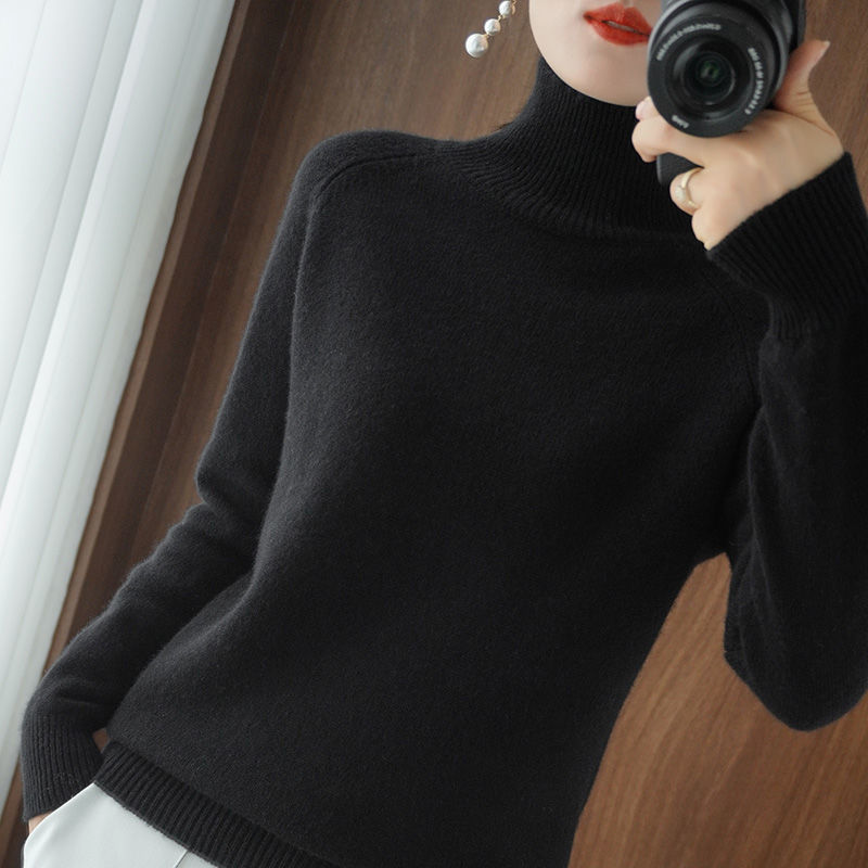 Warm Turtleneck for Women - Celeste-Black-S-State of Style