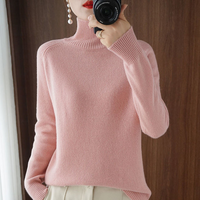 Warm Turtleneck for Women - Celeste-Pink-S-State of Style