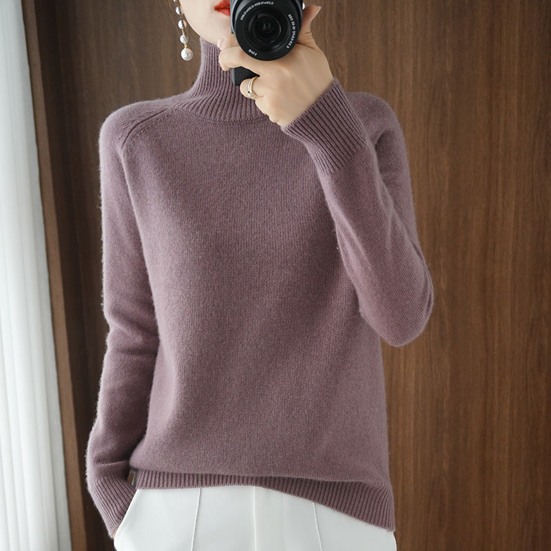 Warm Turtleneck for Women - Celeste-Purple-S-State of Style