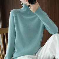 Warm Turtleneck for Women - Celeste-Teal-S-State of Style