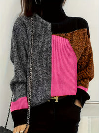 Warm Turtleneck Sweater - Lorena-Orange-S-State of Style