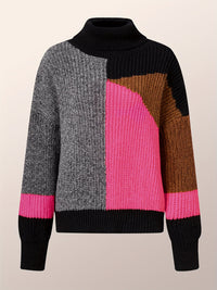 Warm Turtleneck Sweater - Lorena-Orange-S-State of Style