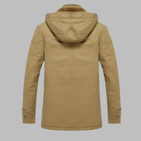 Warm Waterproof Men’s Winter Jacket - ArcticShield-Khaki-L-State of Style