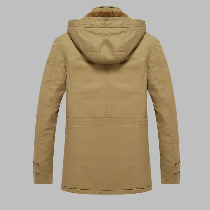 Warm Waterproof Men’s Winter Jacket - ArcticShield-Khaki-L-State of Style
