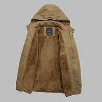 Warm Waterproof Men’s Winter Jacket - ArcticShield-Khaki-L-State of Style