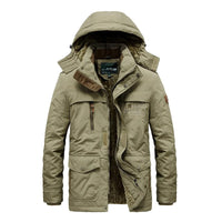 Warm Winter Jacket for Men - Daan-Khaki-M-State of Style