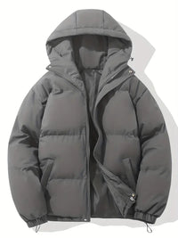 Warm Women's Hooded Jacket - Aurelia-Dark Grey-M-State of Style