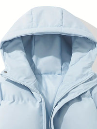 Warm Women's Hooded Jacket - Aurelia-Pink-M-State of Style