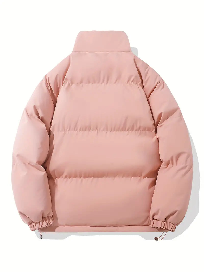 Warm Women's Hooded Jacket - Aurelia-Pink-M-State of Style