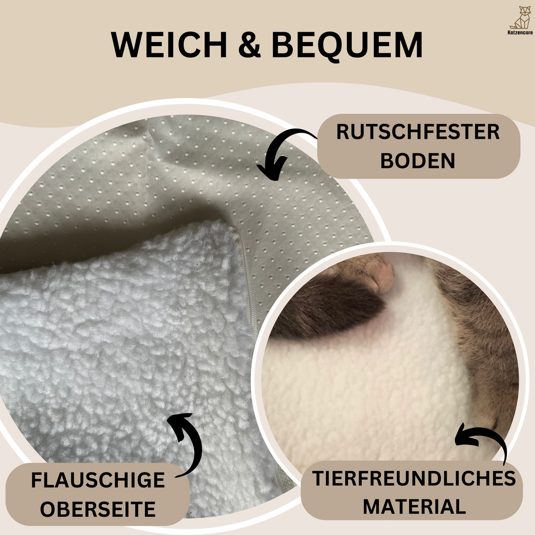 WarmPurr™ Self-Warming Cat Mat-Snow White - 60 x 45 cm-State of Style
