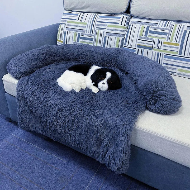 Washable Pet Sofa Blanket - PlushNest-Dark blue-S (70x70 cm)-State of Style