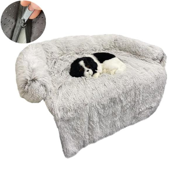 Washable Pet Sofa Blanket - PlushNest-Light grey-S (70x70 cm)-State of Style