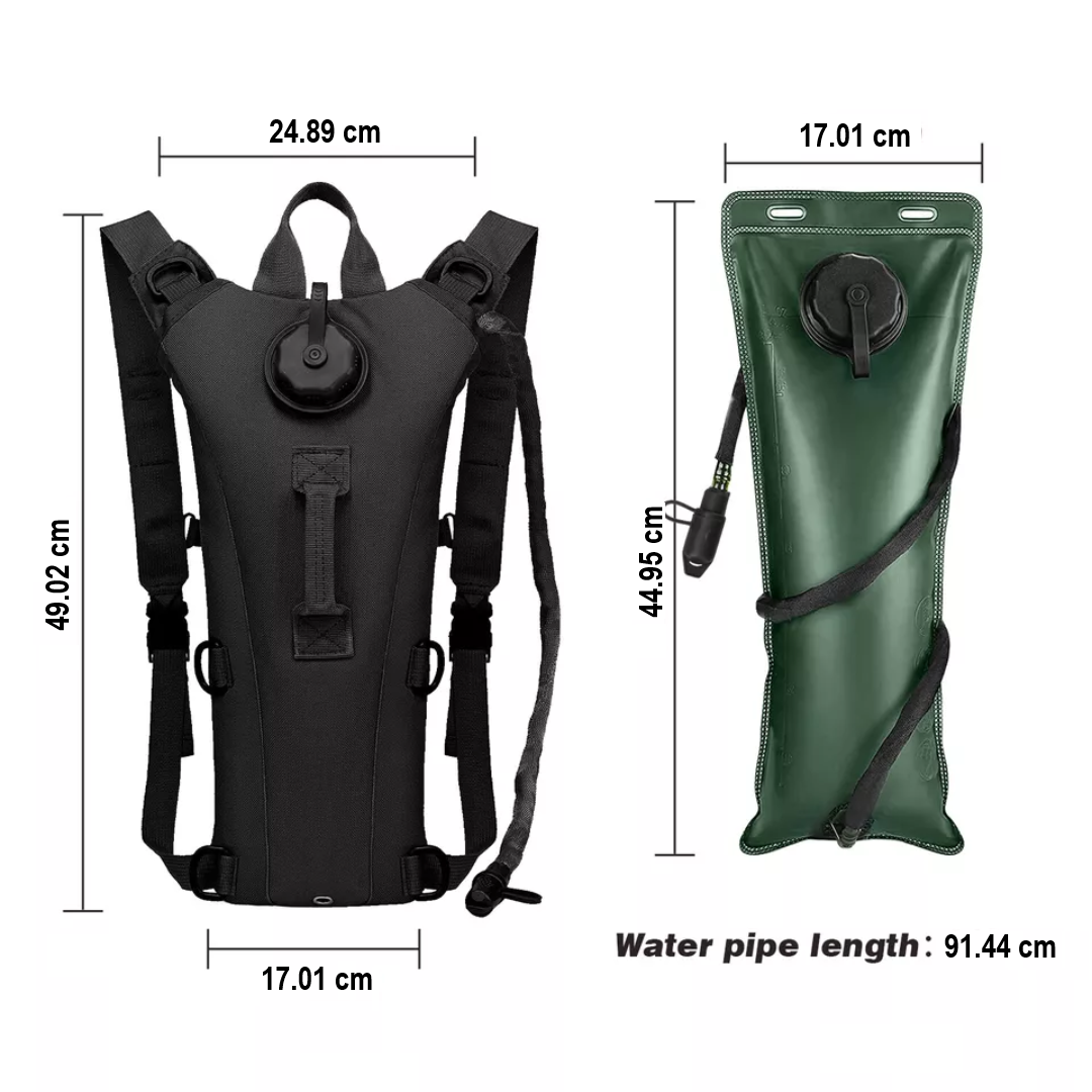 Water Backpack 3L - HydraPack-Black-State of Style