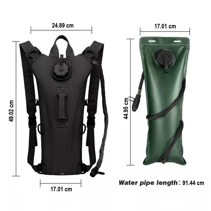 Water Backpack 3L - HydraPack-Black-State of Style