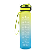 Water bottle with Timeline - HydraHero-Light lue/Lemon-State of Style