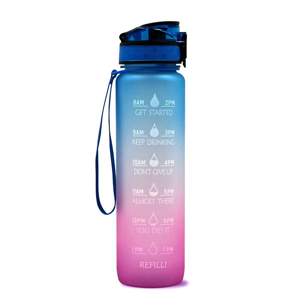 Water bottle with Timeline - HydraHero-Purple/Blue-State of Style
