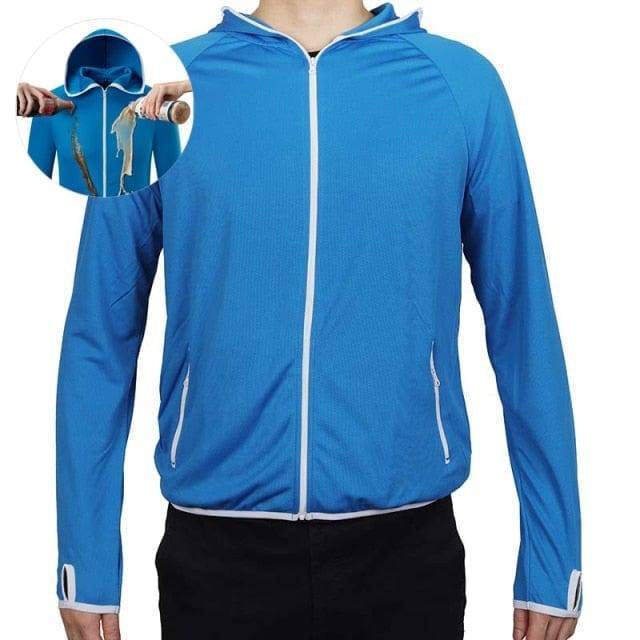 Water-repellent and windproof outdoor jacket – Tobias-Blue-S-State of Style