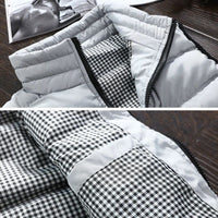 Water-repellent & Padded Men's Gilet with Stand-up Collar - Henrik-Light grey-S-State of Style