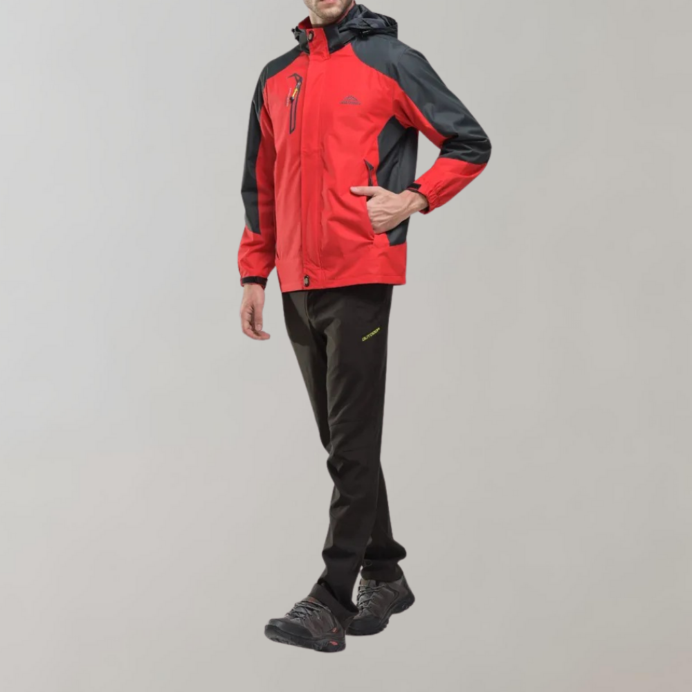 Water-Resistant Men's Windbreaker - Zephyr-Blue-L-State of Style