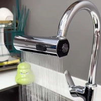 Water-Saving Faucet Extender - AquaPower-Silver-State of Style