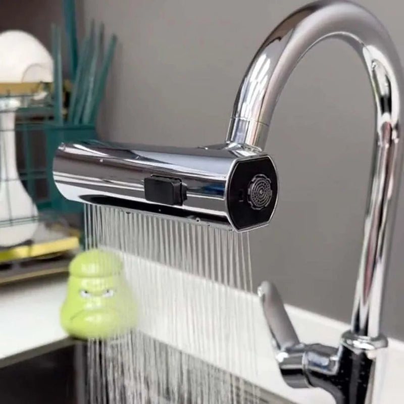 Water-Saving Faucet Extender - AquaPower-Silver-State of Style