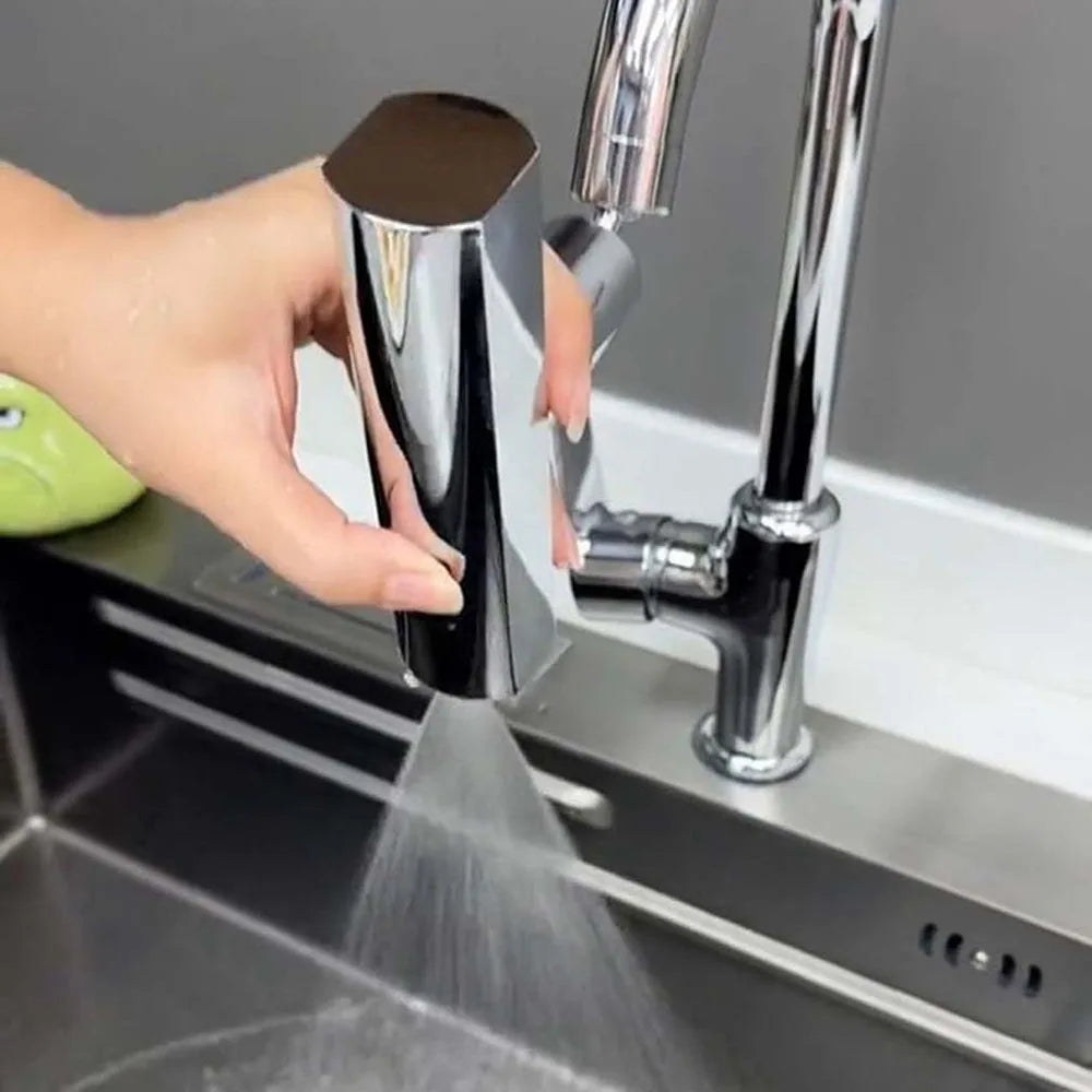Water-Saving Faucet Extender - AquaPower-Silver-State of Style