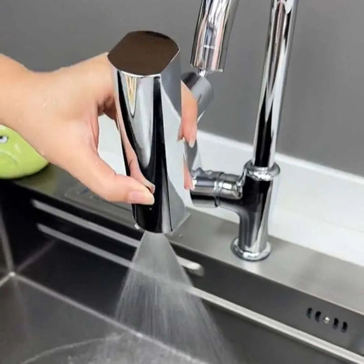 Water-Saving Faucet Extender - AquaPower-Silver-State of Style