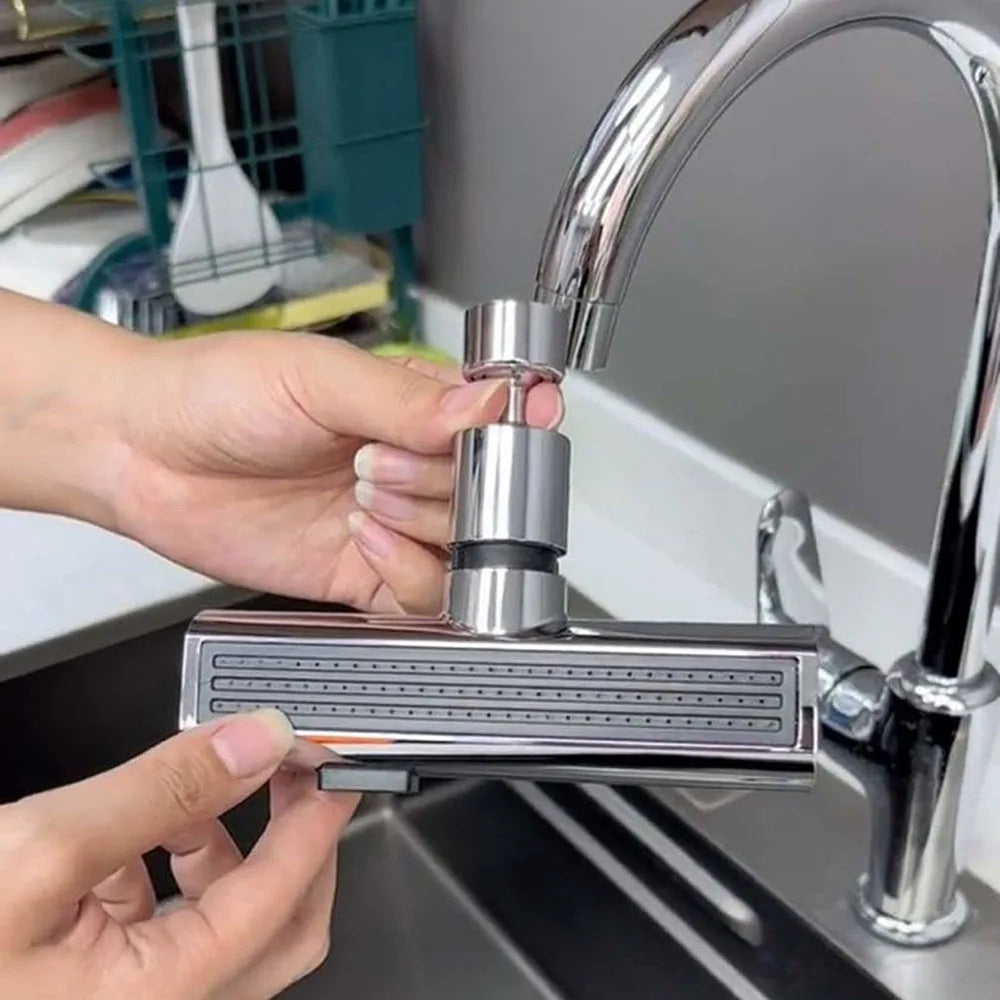 Water-Saving Faucet Extender - AquaPower-Silver-State of Style