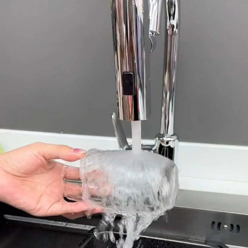Water-Saving Faucet Extender - AquaPower-Silver-State of Style