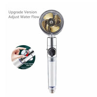 Water-Saving Shower Head with 360° Rotation - AquaTurbo-Transparent-State of Style