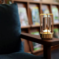 Waterproof and Portable Crystal Table Lamp - AuroraGlow-3 Colours - Touch Control-Gold-State of Style
