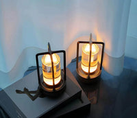 Waterproof and Portable Crystal Table Lamp - AuroraGlow-3 Colours - Touch Control-Gold-State of Style
