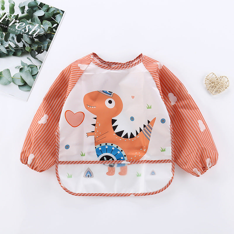 Waterproof Baby Bib with Sleeves-B-0-3 years old-State of Style