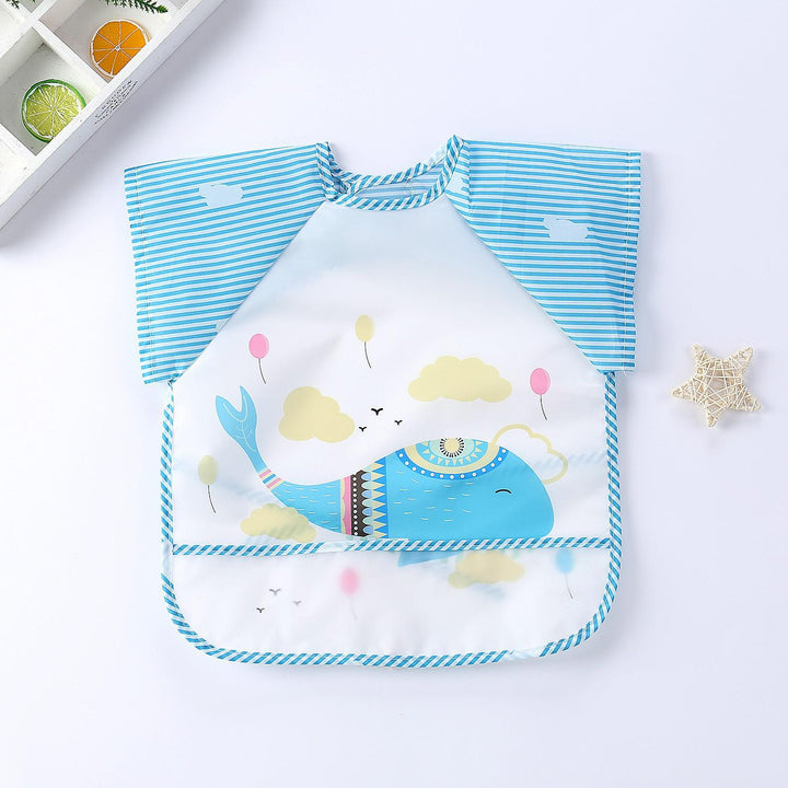 Waterproof Baby Bib with Sleeves-F-0-3 years old-State of Style