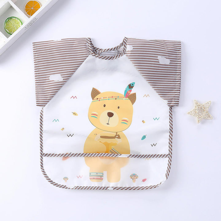 Waterproof Baby Bib with Sleeves-J-0-3 years old-State of Style