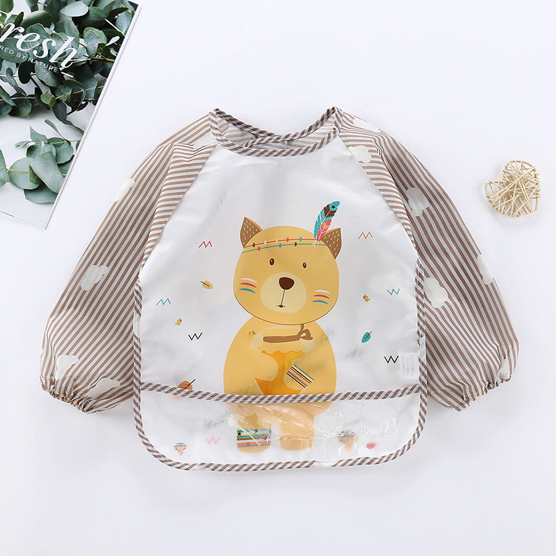Waterproof Baby Bib with Sleeves-O-0-3 years old-State of Style