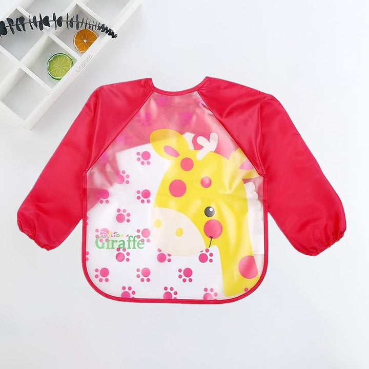 Waterproof Baby Bib with Sleeves-R-0-3 years old-State of Style