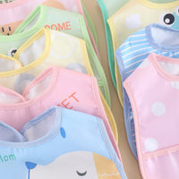 Waterproof Baby Bibs – Adjustable 5 Pieces-Blue - random 5 pieces-State of Style