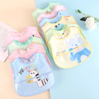 Waterproof Baby Bibs – Adjustable 5 Pieces-Blue - random 5 pieces-State of Style