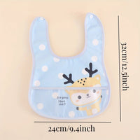 Waterproof Baby Bibs – Adjustable 5 Pieces-Blue - random 5 pieces-State of Style