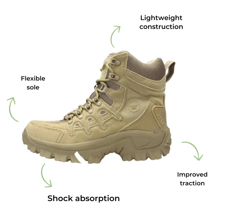 Waterproof Boots - TacticalPro-Khaki-5.0-State of Style