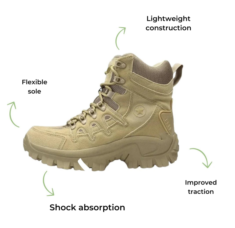 Waterproof Boots - TacticalPro-Khaki-5.0-State of Style