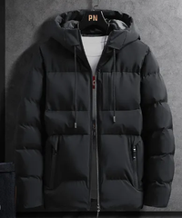 Waterproof Comfortable Men's Winter Jacket - Finn-Black-M-State of Style