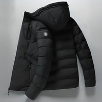 Waterproof Comfortable Men's Winter Parka - Arwin-Black-M-State of Style