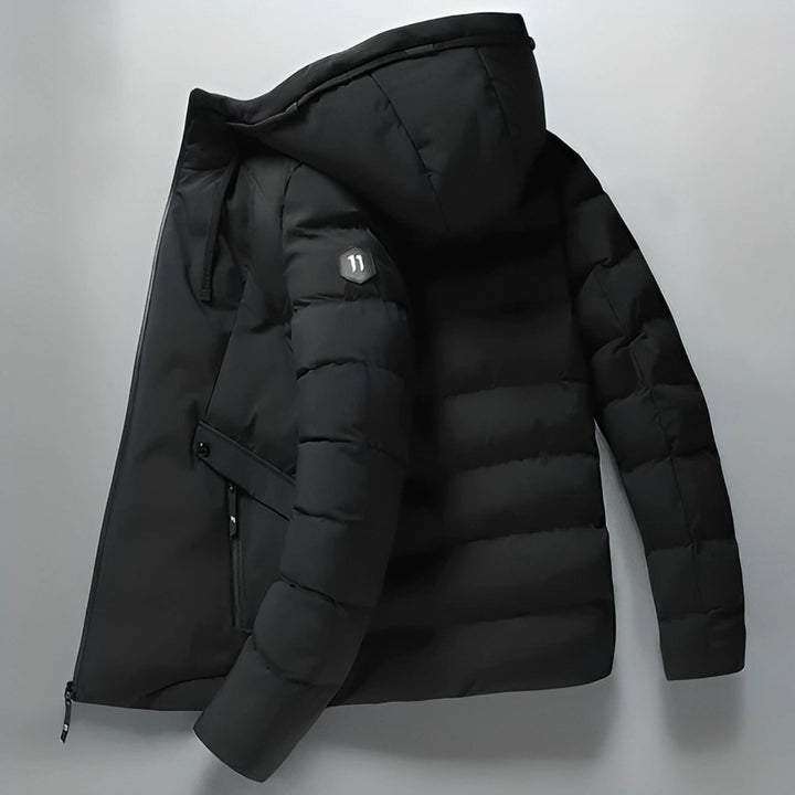 Waterproof Comfortable Men's Winter Parka - Arwin-Black-M-State of Style