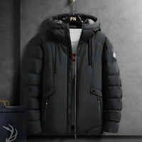 Waterproof Comfortable Men's Winter Parka - Arwin-Blue-M-State of Style