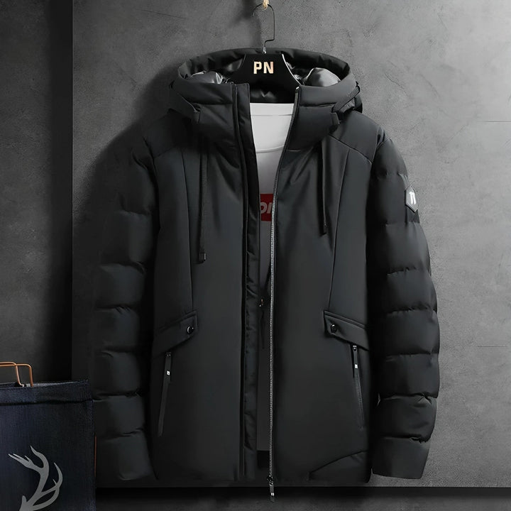 Waterproof Comfortable Men's Winter Parka - Arwin-Blue-M-State of Style