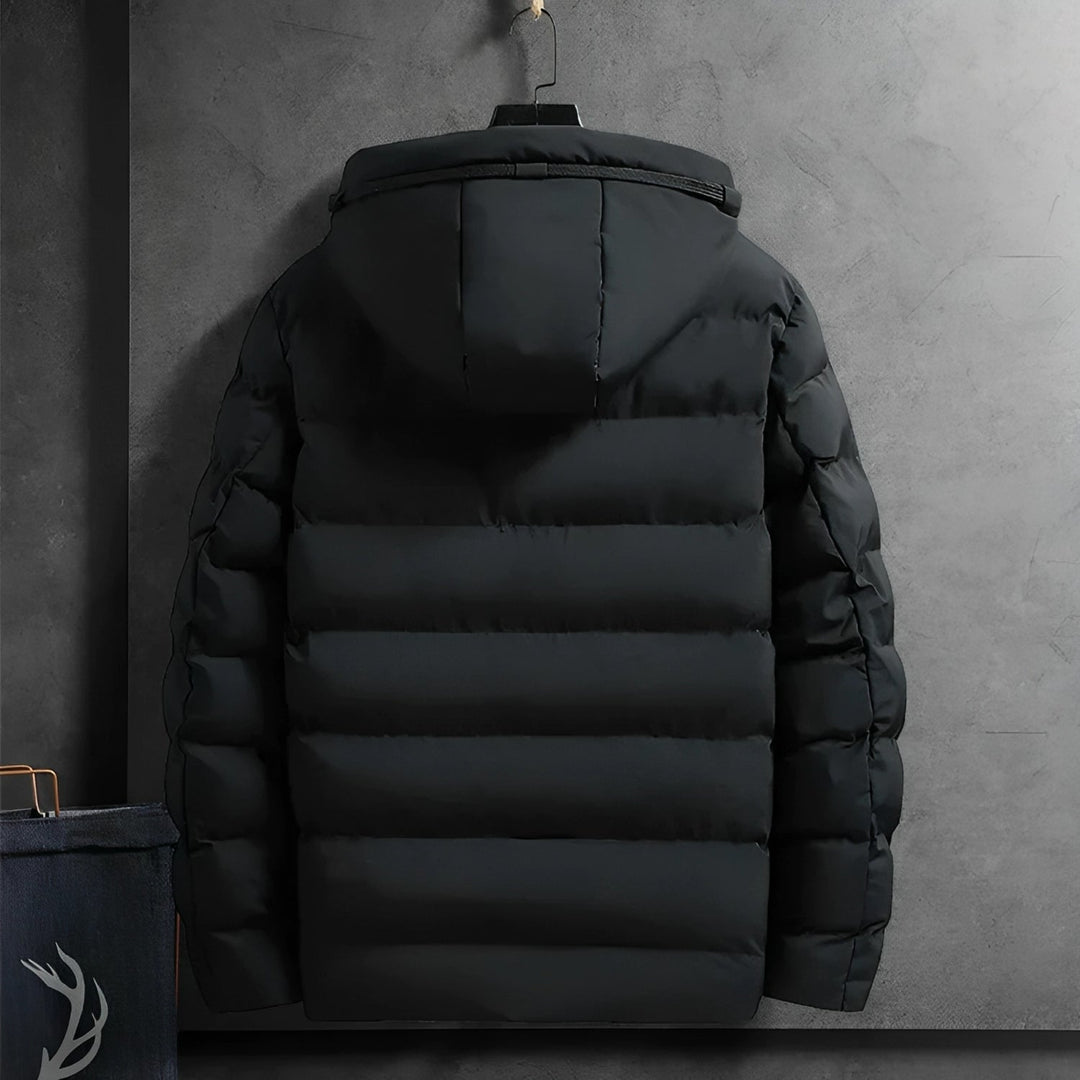 Waterproof Comfortable Men's Winter Parka - Arwin-Blue-M-State of Style